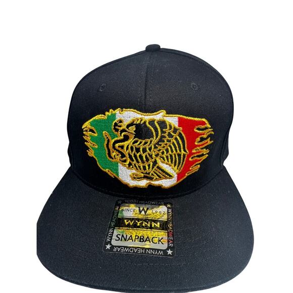 Wynn Headwear Mexico Snapback Hat – Embroidered Eagle & Flag Design - Picture 1 of 3